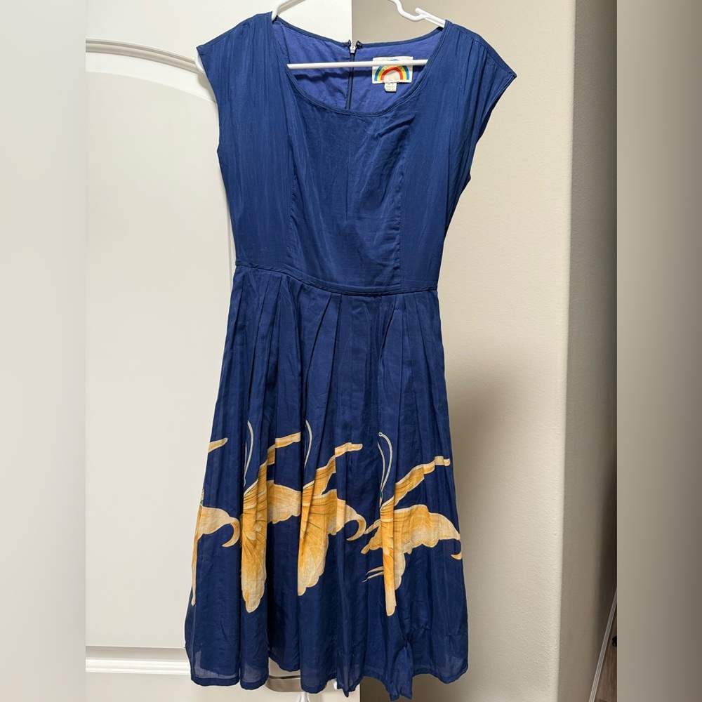 Ruby Belle Vintage Dress in Blue